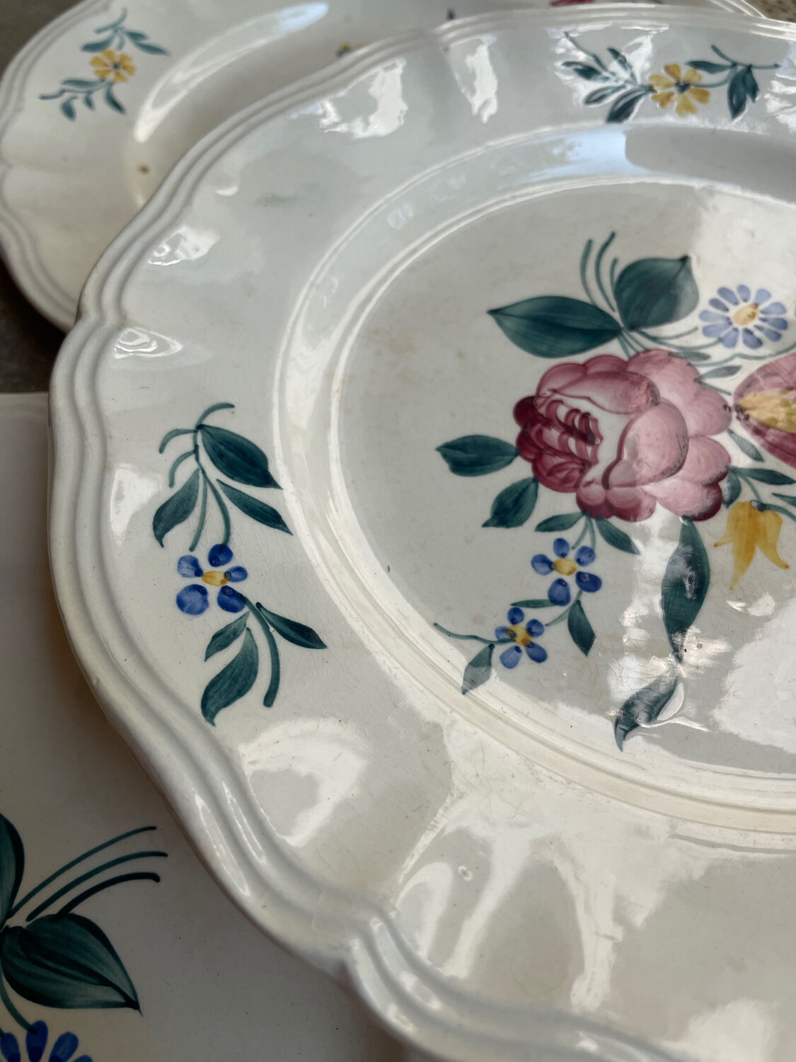 5 plates Sarreguemines