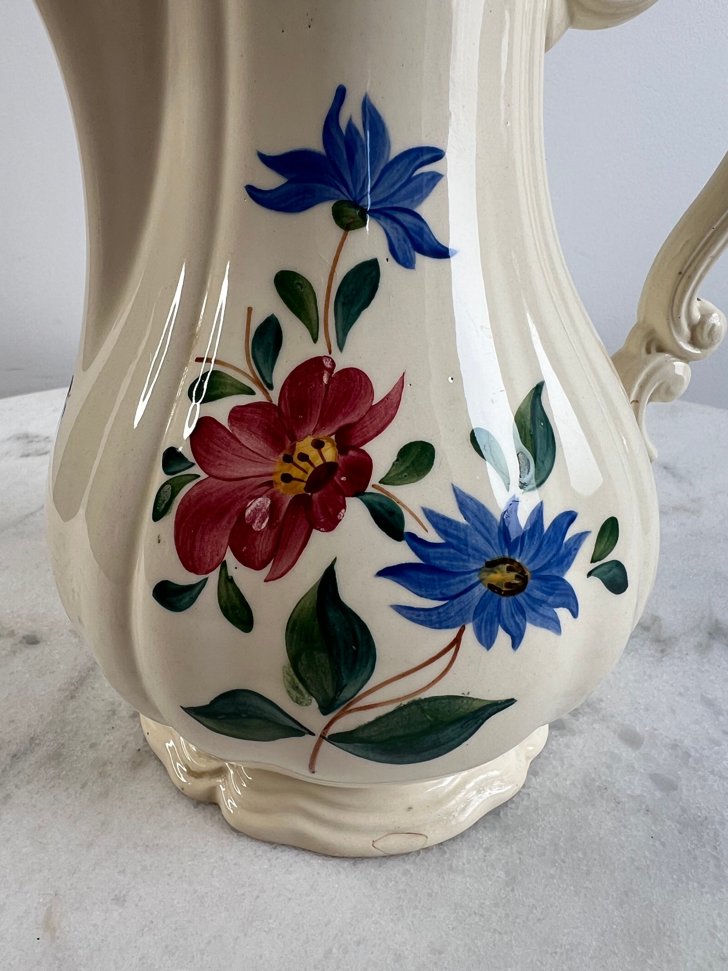 Iron earth teapot Sarreguemines and Digoin
