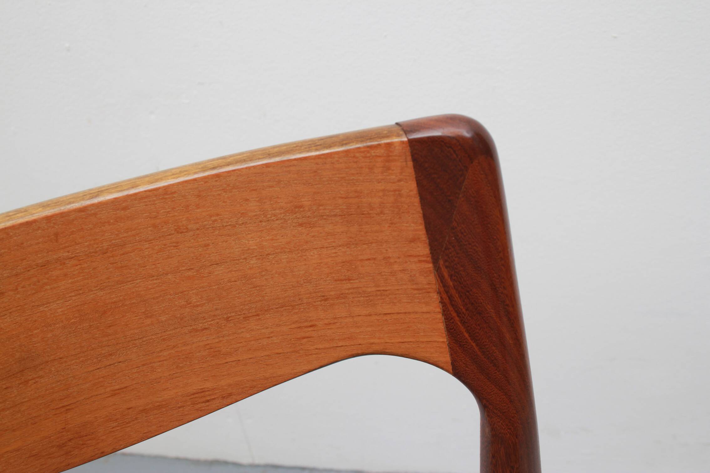 1960s diningchair in teak and leather
