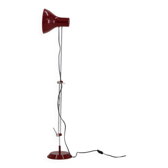 1970s Red Adjustable Floor or Table Lamp, Czechoslovakia