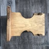 Low rectangular wooden stool