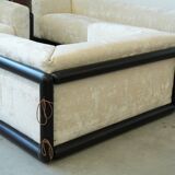 1973 “Cornaro” Sofa & Armchair Set by Carlo Scarpa for Simon