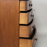 Mahogany veneer curved, English work, circa 1840