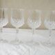 6 verres à pied cristal
