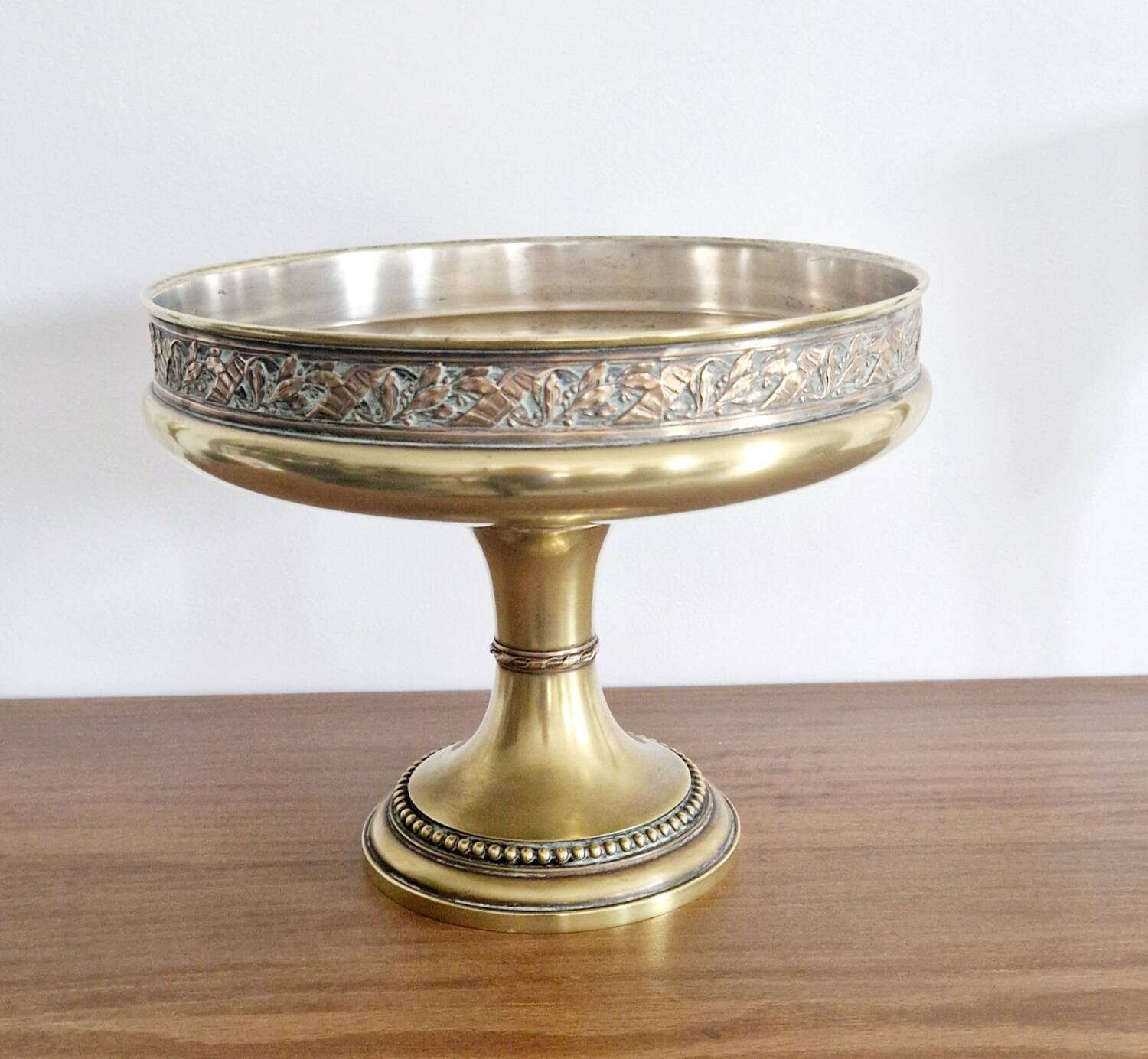Gilded metal footed cup from the early 20th century