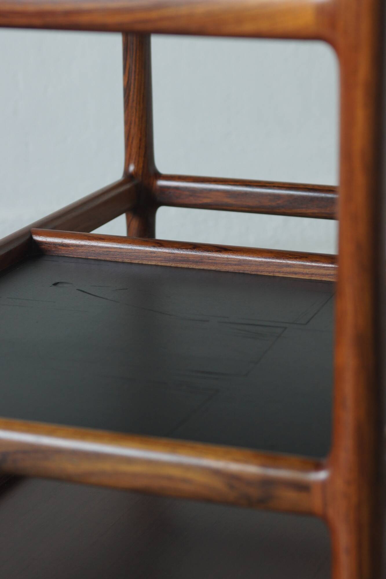 Mid-Century Modern Danish Serving Trolley in Rosewood by Henning Korch for