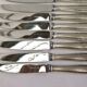 Reneka silver metal knives stainless steel blade filet service cutlery
