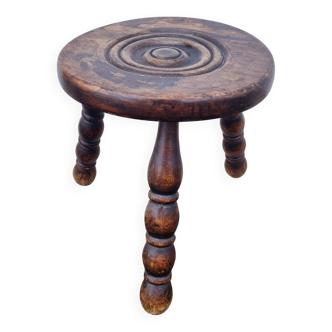 Tabouret tripode breton milieu XXème
