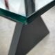 Modernist table / desk gigante zambusi boccato X seccose Memphis 1980