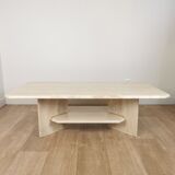 Travertine coffee table