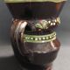 Glazed terracotta pitcher from Savoie, early 20th century