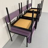 6 anciennes chaises design Dieter Wäckerlin model 101 pour Idealheim 1960