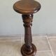 Twisted wooden stool