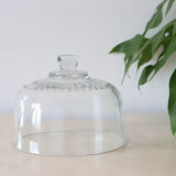 Glass cheese bell, vintage