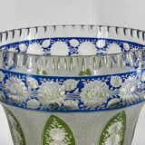 Vase en cristal de Bohème Fin XIXe