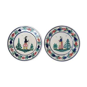 Quimper plate duo