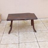 Vintage Brutalist Elm Coffee Table
