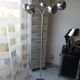 Lampadaire 5 boules orientables métal chromé vintage