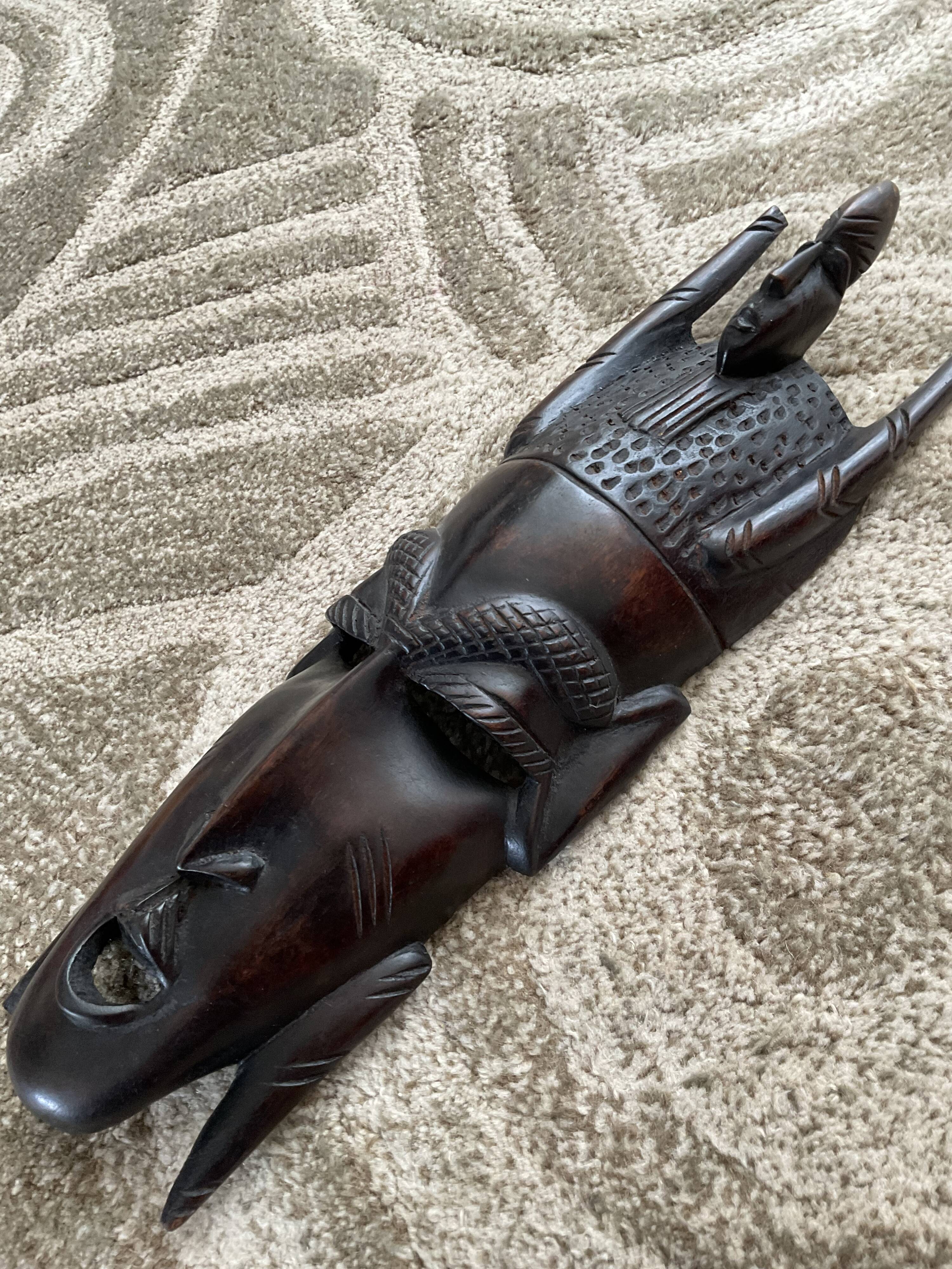 African carved ebony mask