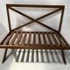 Solid oak terrace bench from the 70s