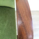 Velvet bridge armchair