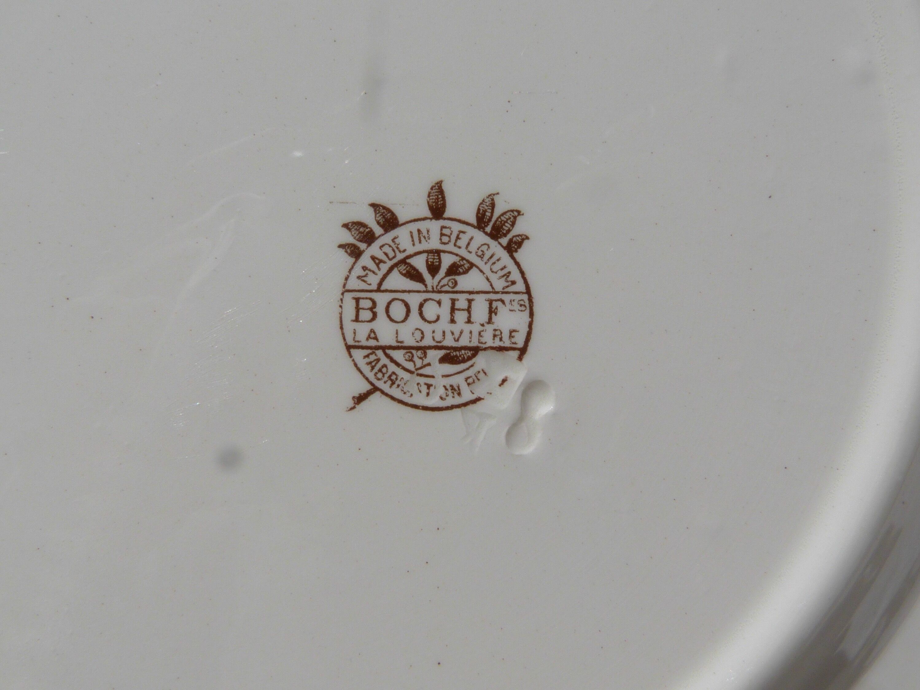 Set de 5 assiettes oiseau Boch la Louvière