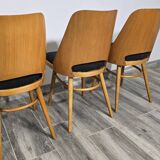 Dining Chairs by Radomir Hoffman for Ton, 1950s, Set of 8