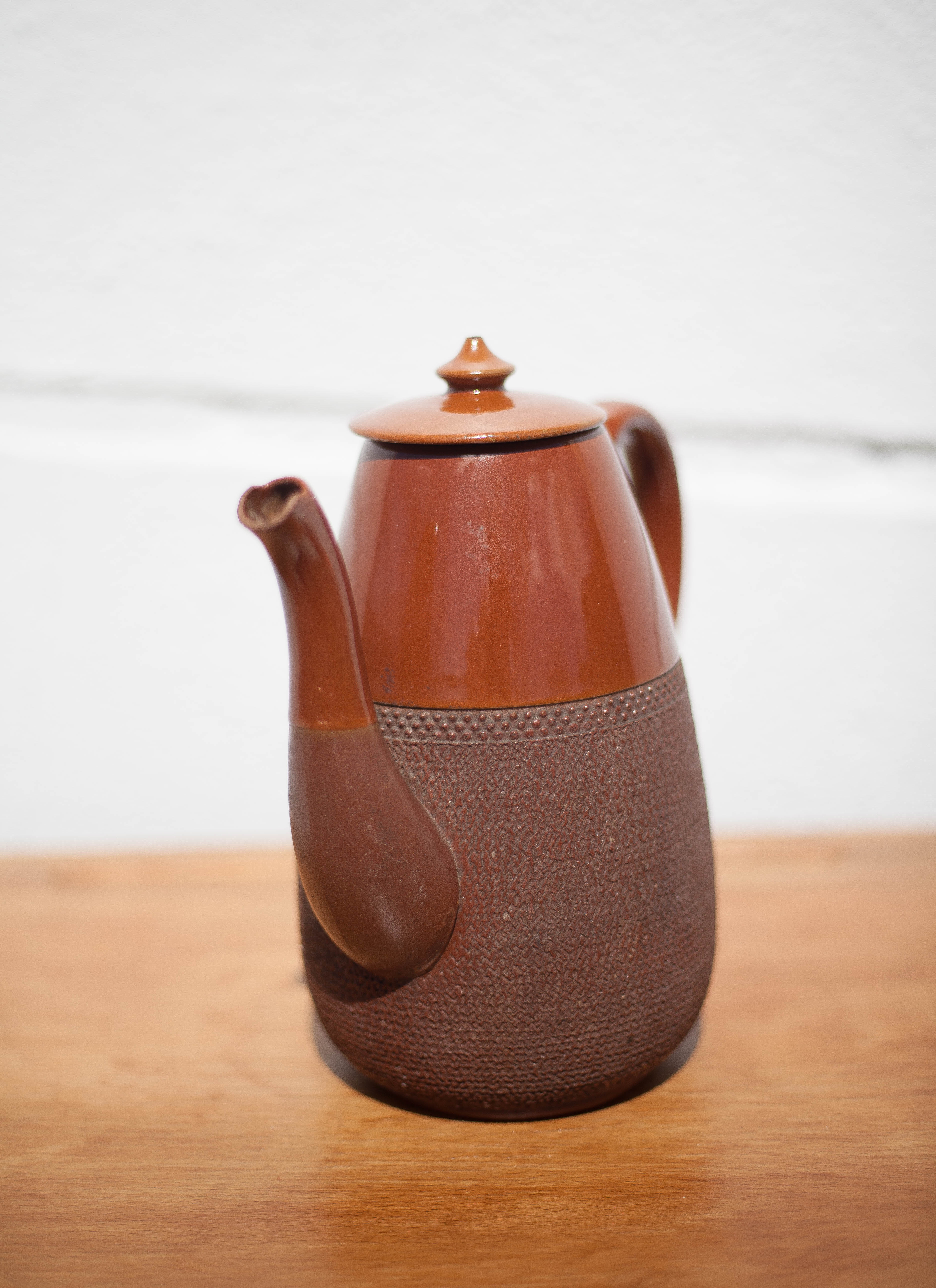 Glazed clay coffee or tea maker