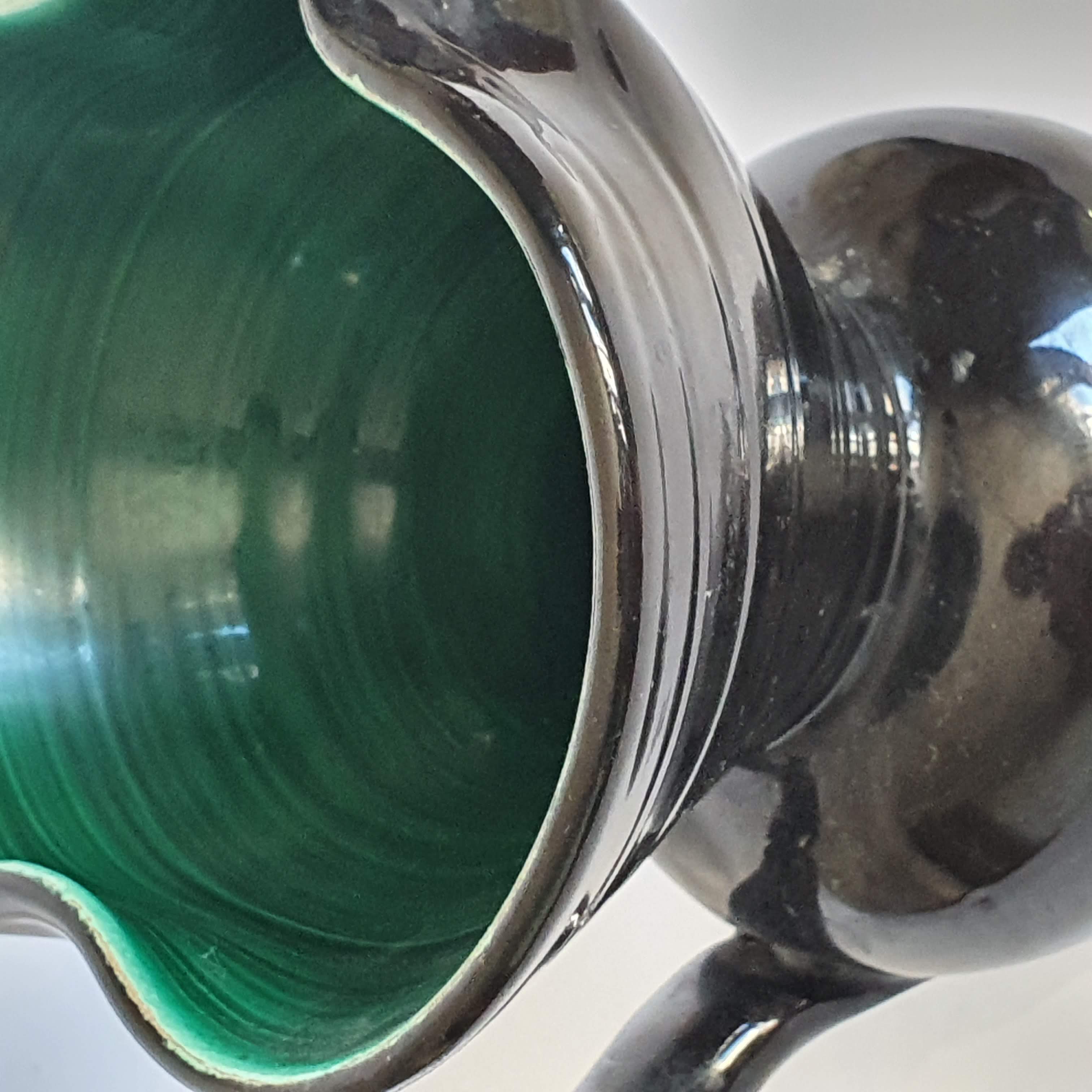 Ceramic pitcher vase signed HR 60/70