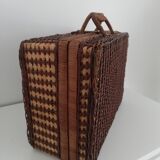 Vintage wicker pic-nic suitcase
