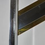Sciolari Chrome and Brass-plated Wall Lamp, 1970s