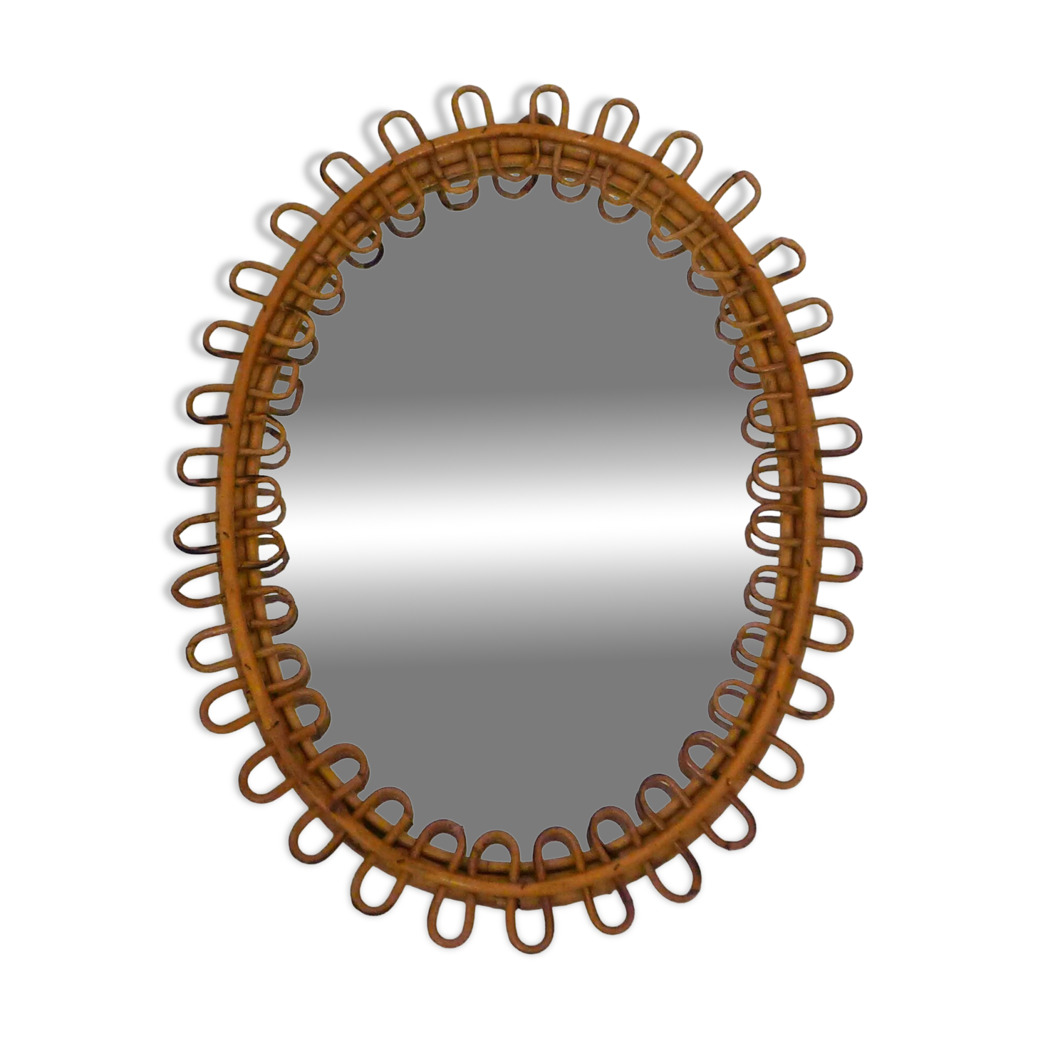 Albini Italian Rattan Mirror