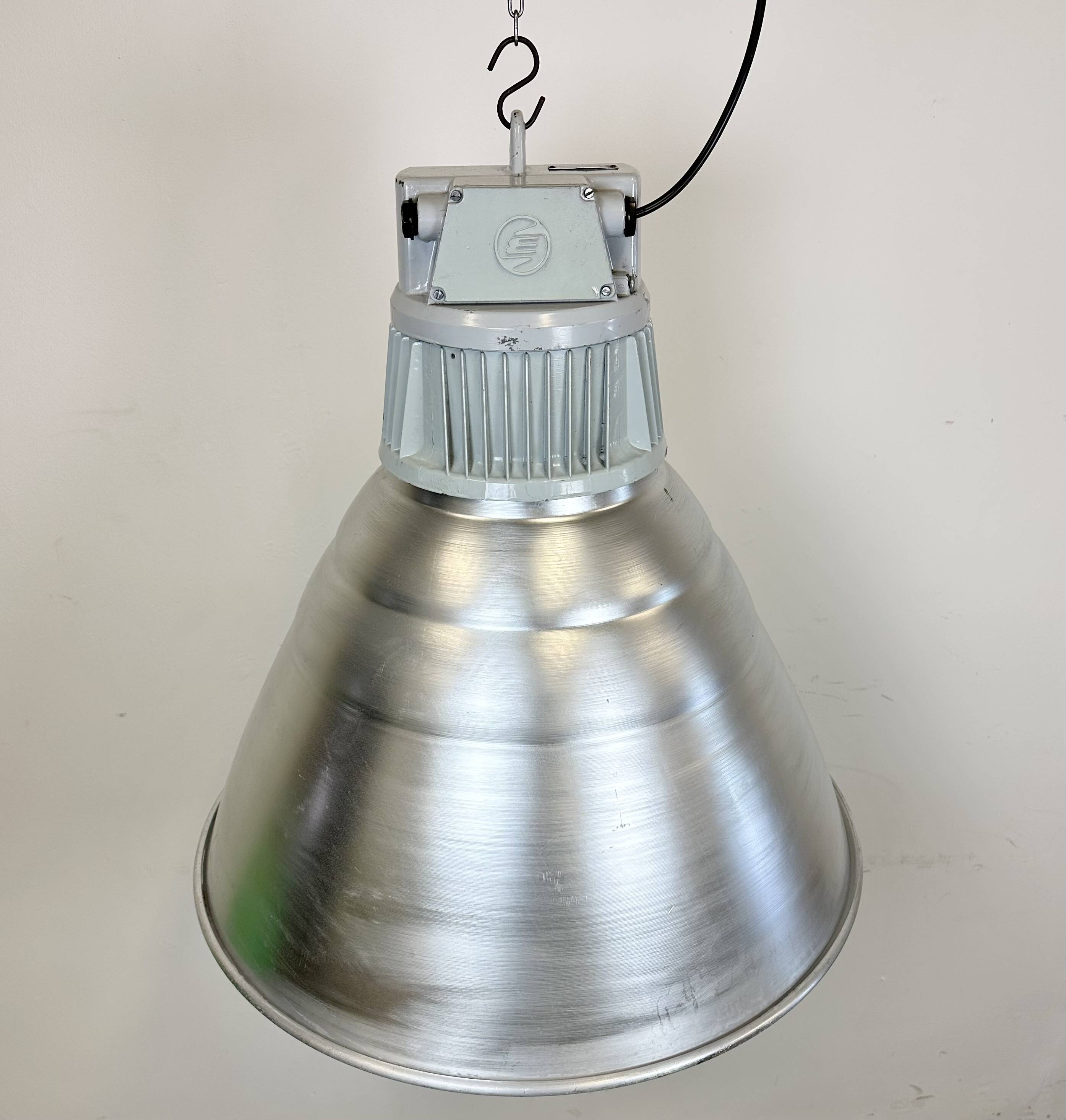 Large Industrial Aluminium Pendant Light from Elektrosvit, 1960s