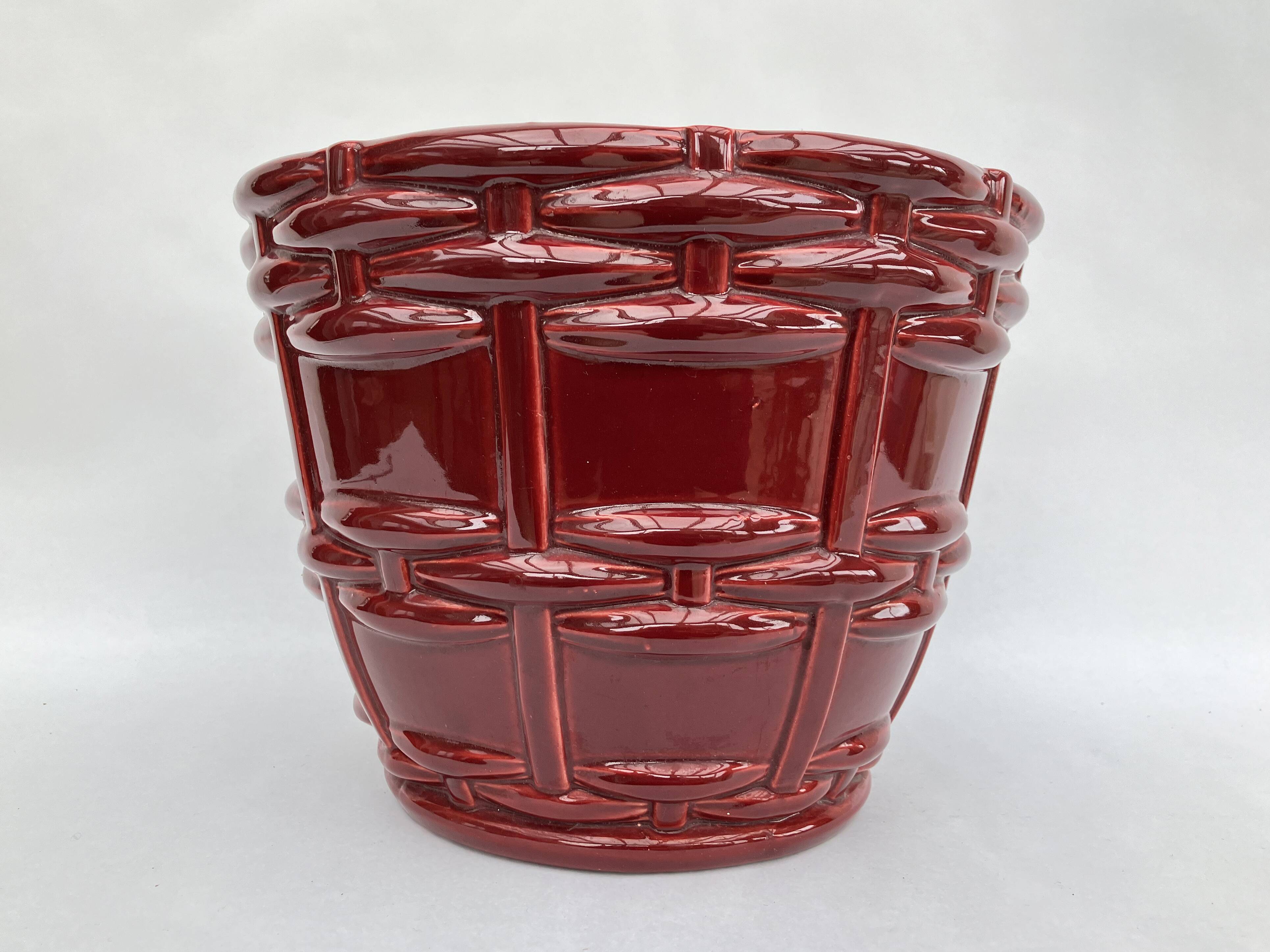 Saint-Clément ceramic planter • B. Letalle • Circa 1950 • 21x26