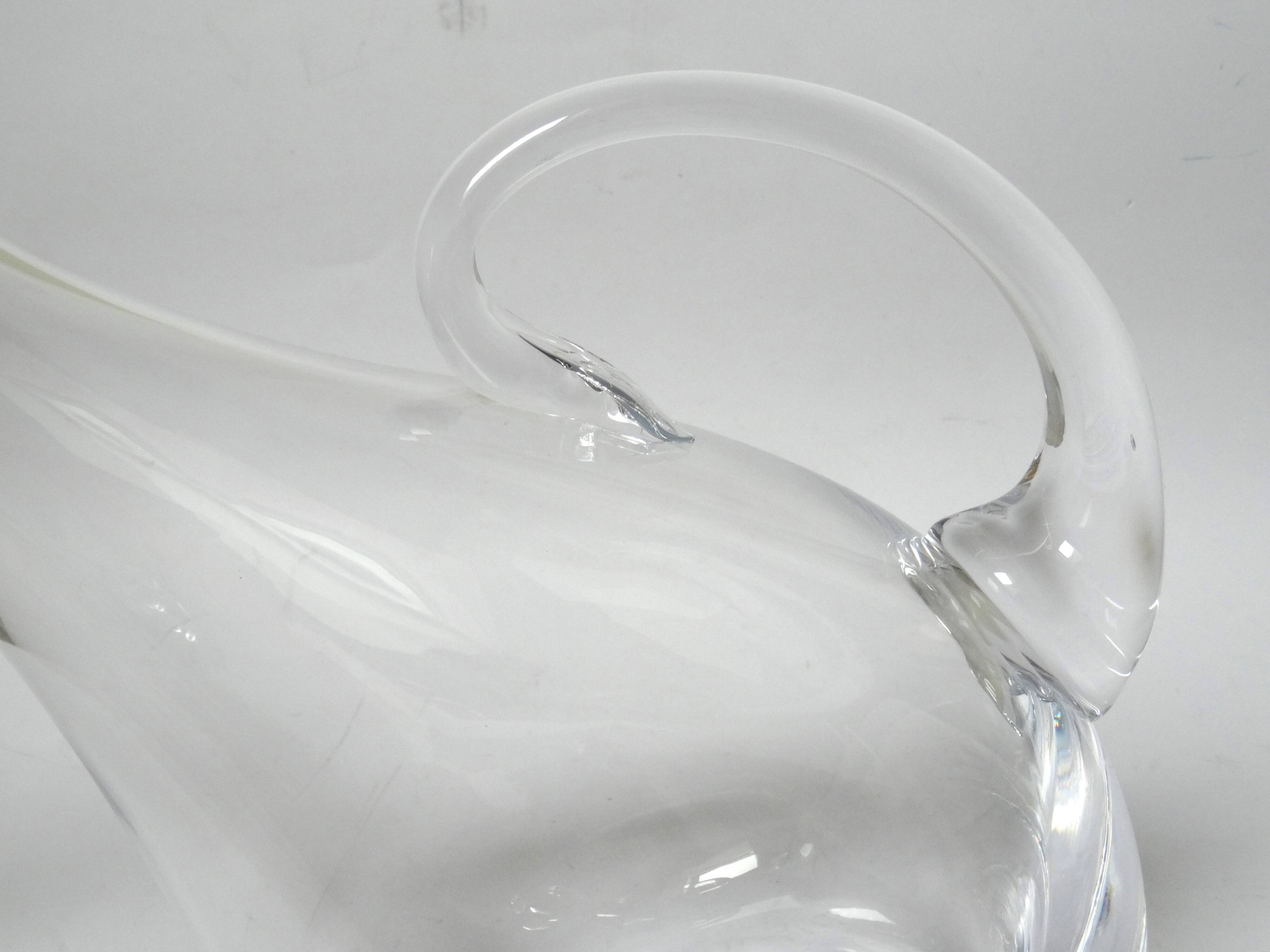 Leaning glass wine carafe