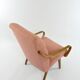 Vintage Czechoslovakian armchair renovated pink