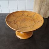 Wooden compotier folk art