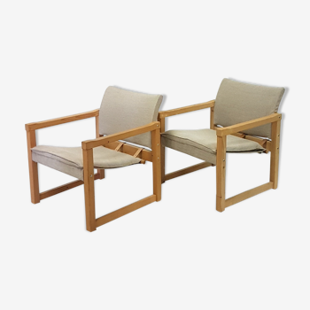 Set of 2 "Diana" safari chairs by Karin Mobring for IKEA, Sweden 1970s