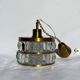 Hans-Agne Jakobsson Brass & Crystal Chandelier – Sweden, 1960s