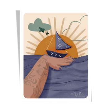 Illustration "voyage imaginaire" a4