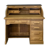 American desk with oak curtain