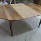 Round table 4 feet, opening with walnut shutters