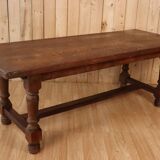 Grande table de ferme en chêne style monastère
