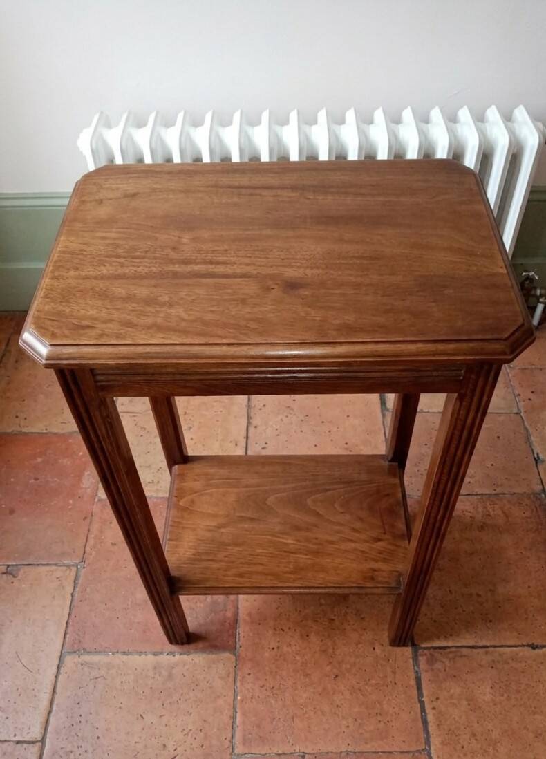 Elegant side console in solid wood, Art Deco.