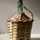 Lot of 2 old green canisters