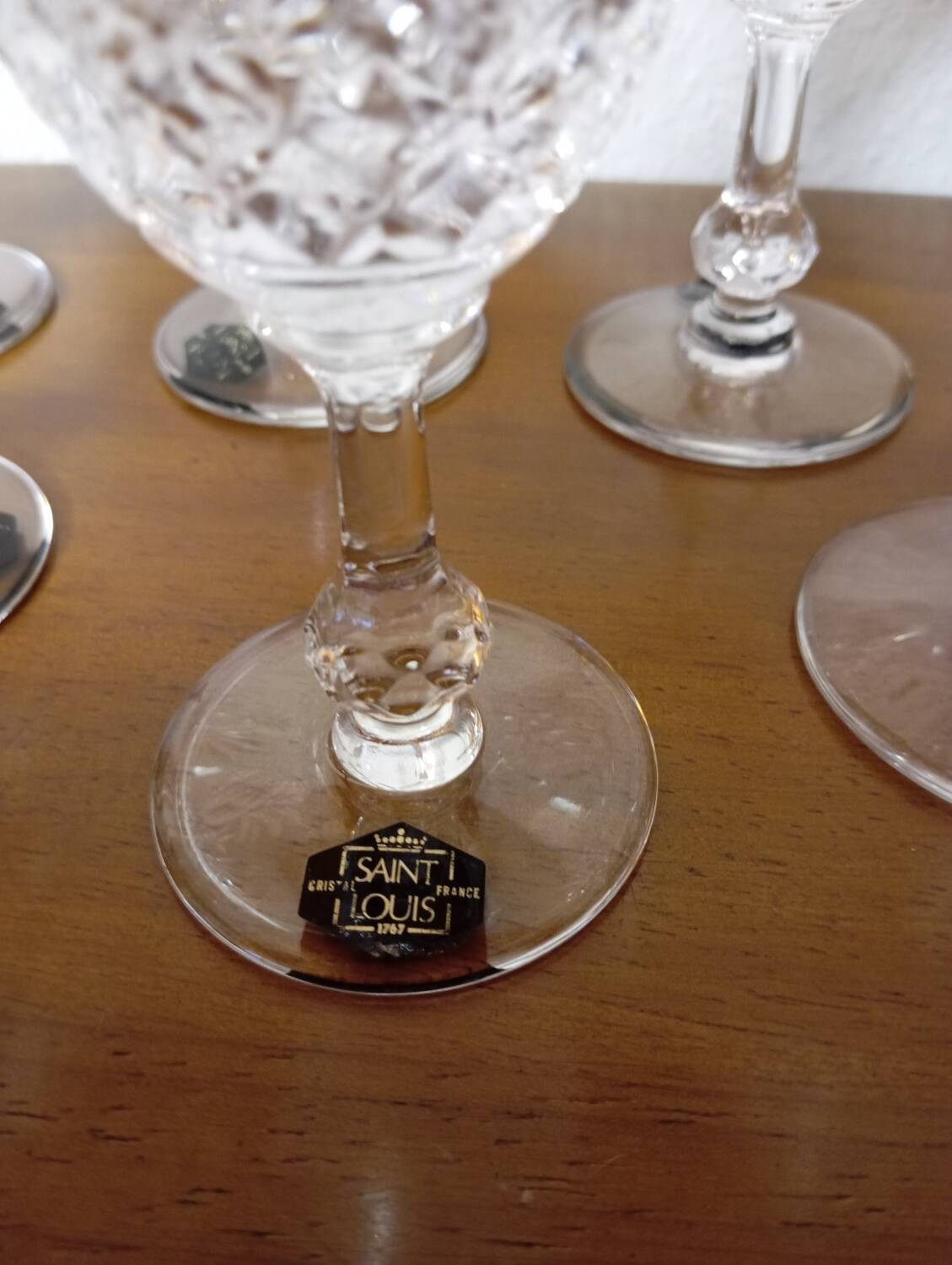 7 Saint Louis Crystal glasses