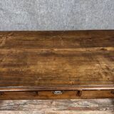 Large Louis Philippe period table or desk in solid wood circa 1830