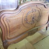 Walnut bed frame - Louis Philippe style
