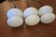 Mid century set of 3 organic shaped opal glass pendant lights, 1960s