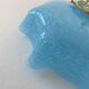 Old blue glass pendant lamp from vintage clichy